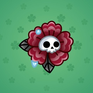 Skull Flower #8544