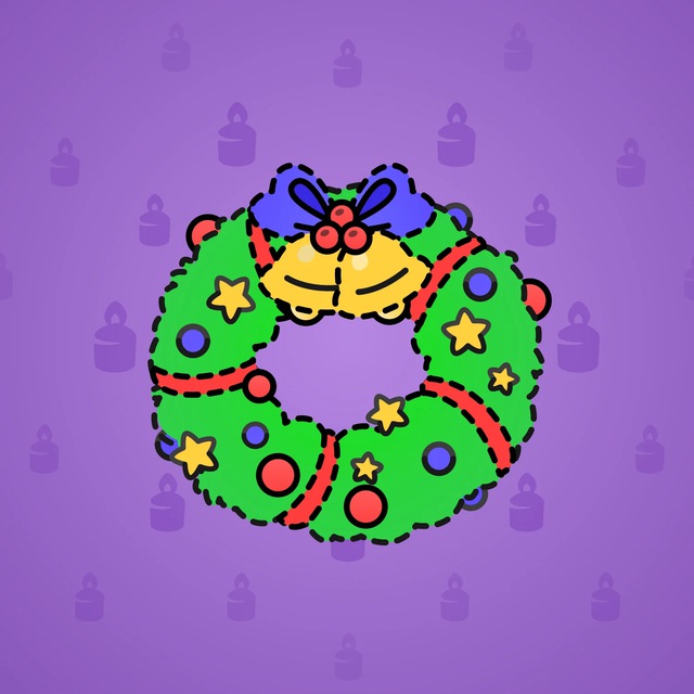 NFT-подарок Winter Wreath Coloring Book
