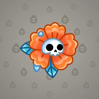 Skull Flower #13656