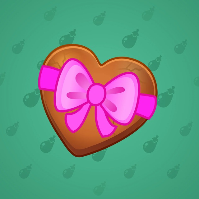 NFT-подарок Cookie Heart Caramel Bow