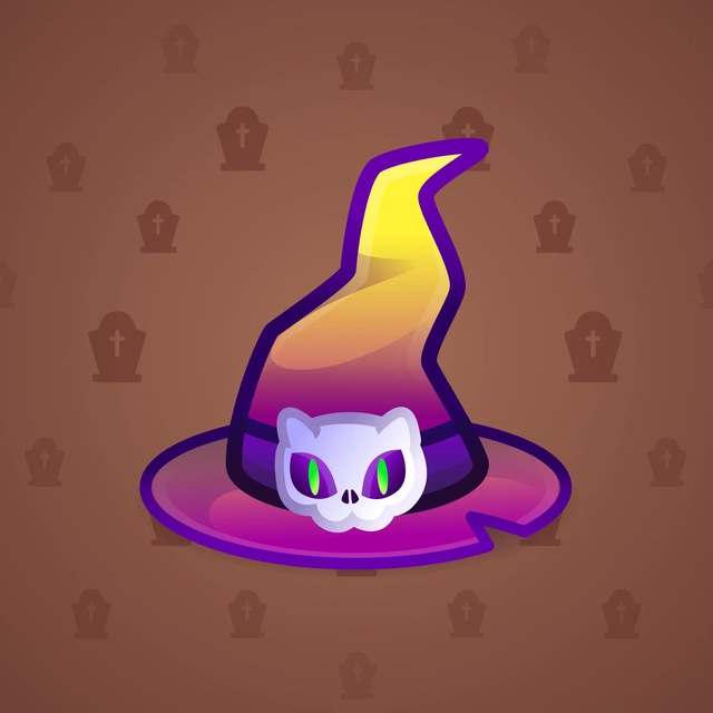 NFT-подарок Witch Hat Cat Familiar