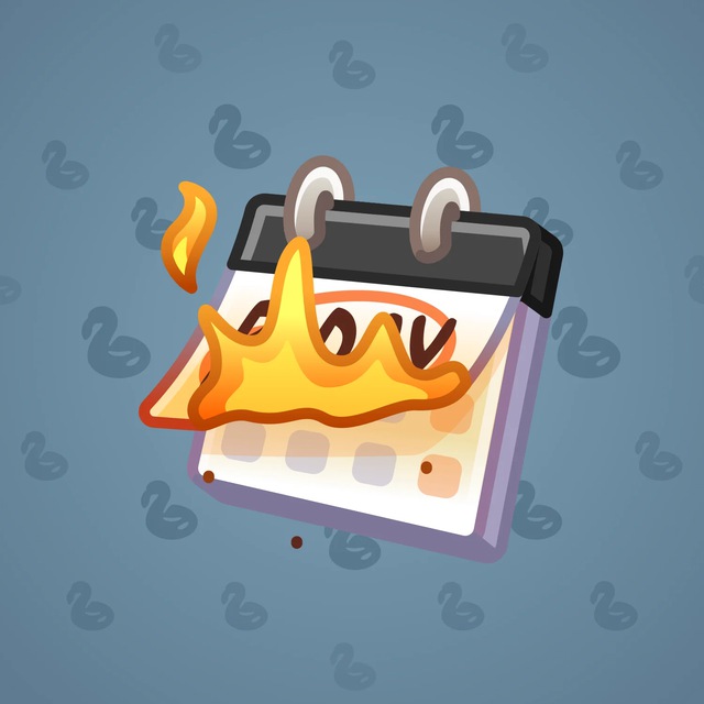 NFT-подарок Desk Calendar Burning Time