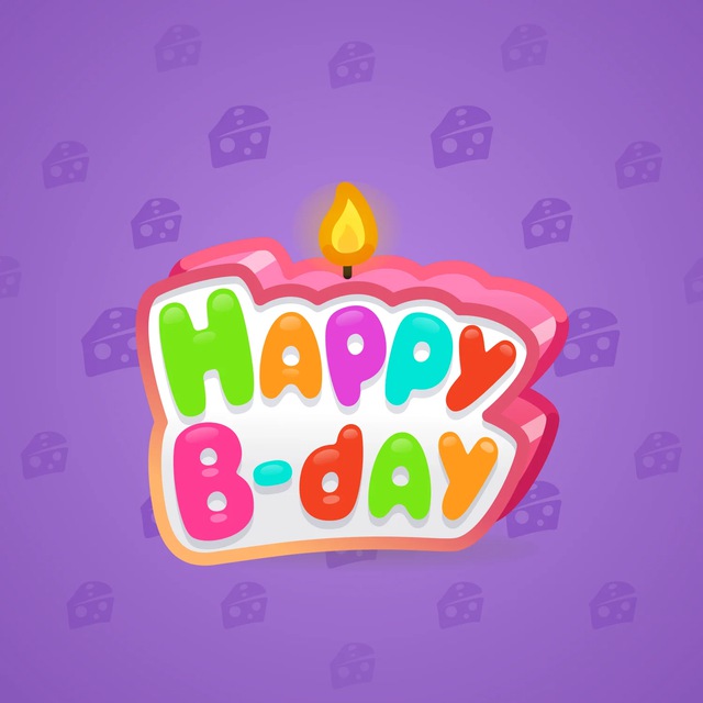 NFT-подарок B-Day Candle Cotton Candy