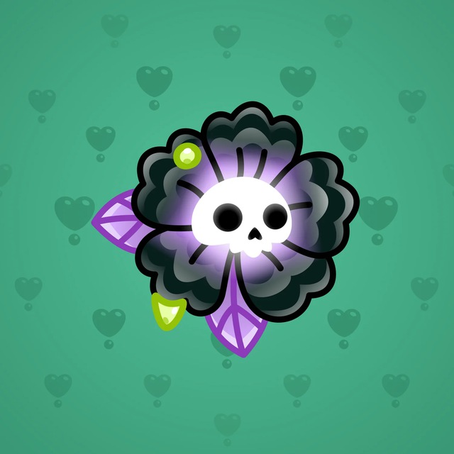 NFT-подарок Skull Flower Glowing Goth