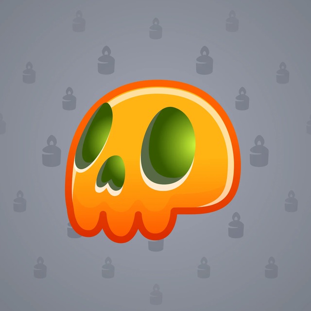 NFT-подарок Electric Skull Tangerine
