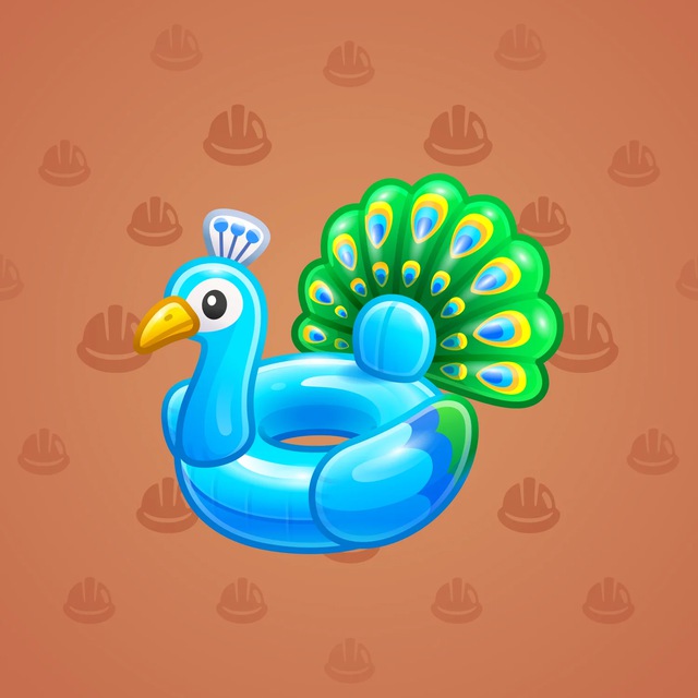 NFT-подарок Pool Float Royal Peacock