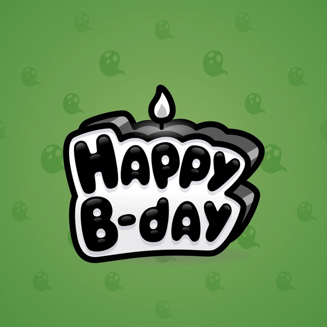 NFT-подарок B-Day Candle Black Ink
