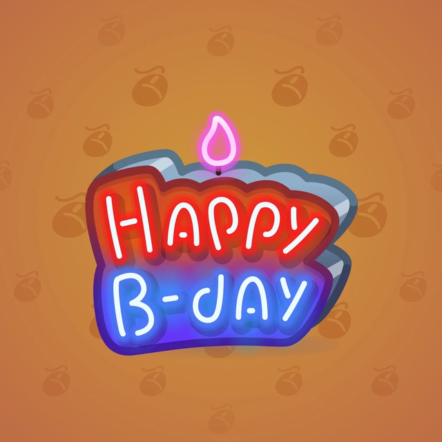NFT-подарок B-Day Candle Neon Sign