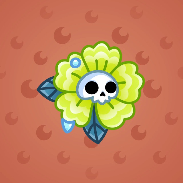 NFT-подарок Skull Flower Early Green