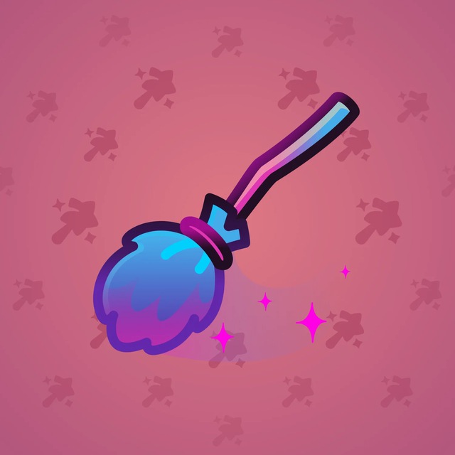 NFT-подарок Flying Broom Glitch Witch