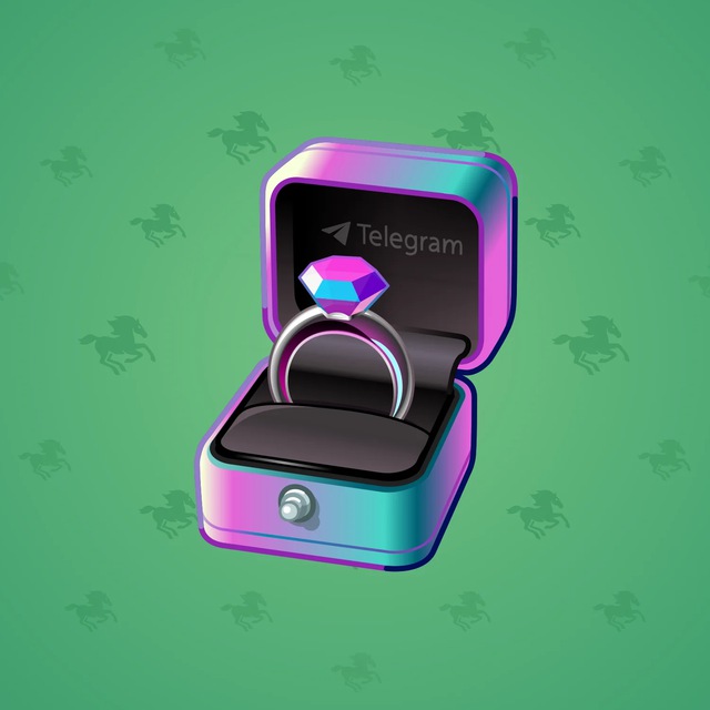 NFT-подарок Diamond Ring Neon Chrome