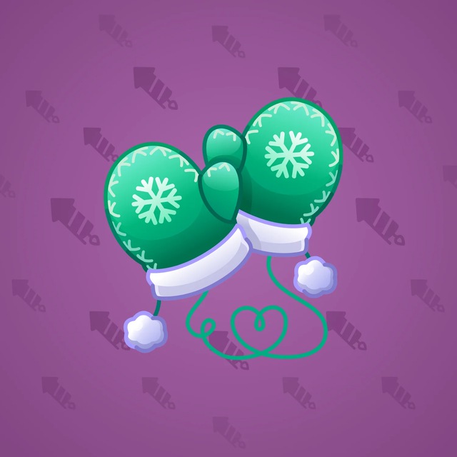NFT-подарок Snow Mittens Green Gloves