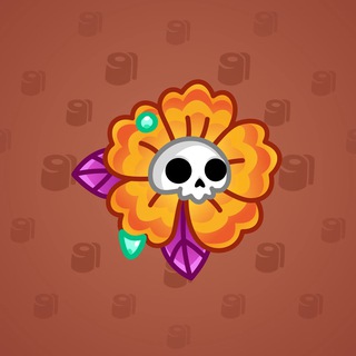 Skull Flower #8487