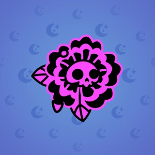 Skull Flower #7736