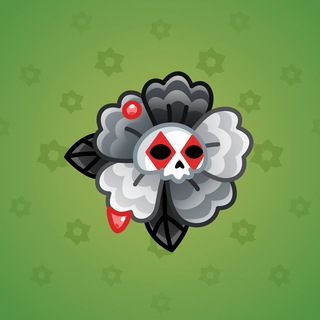 Skull Flower #9021