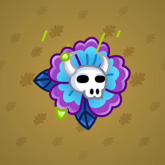 NFT-подарок Skull Flower Blue Bull
