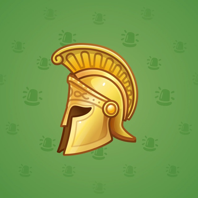 NFT-подарок Heroic Helmet Ancient Gold